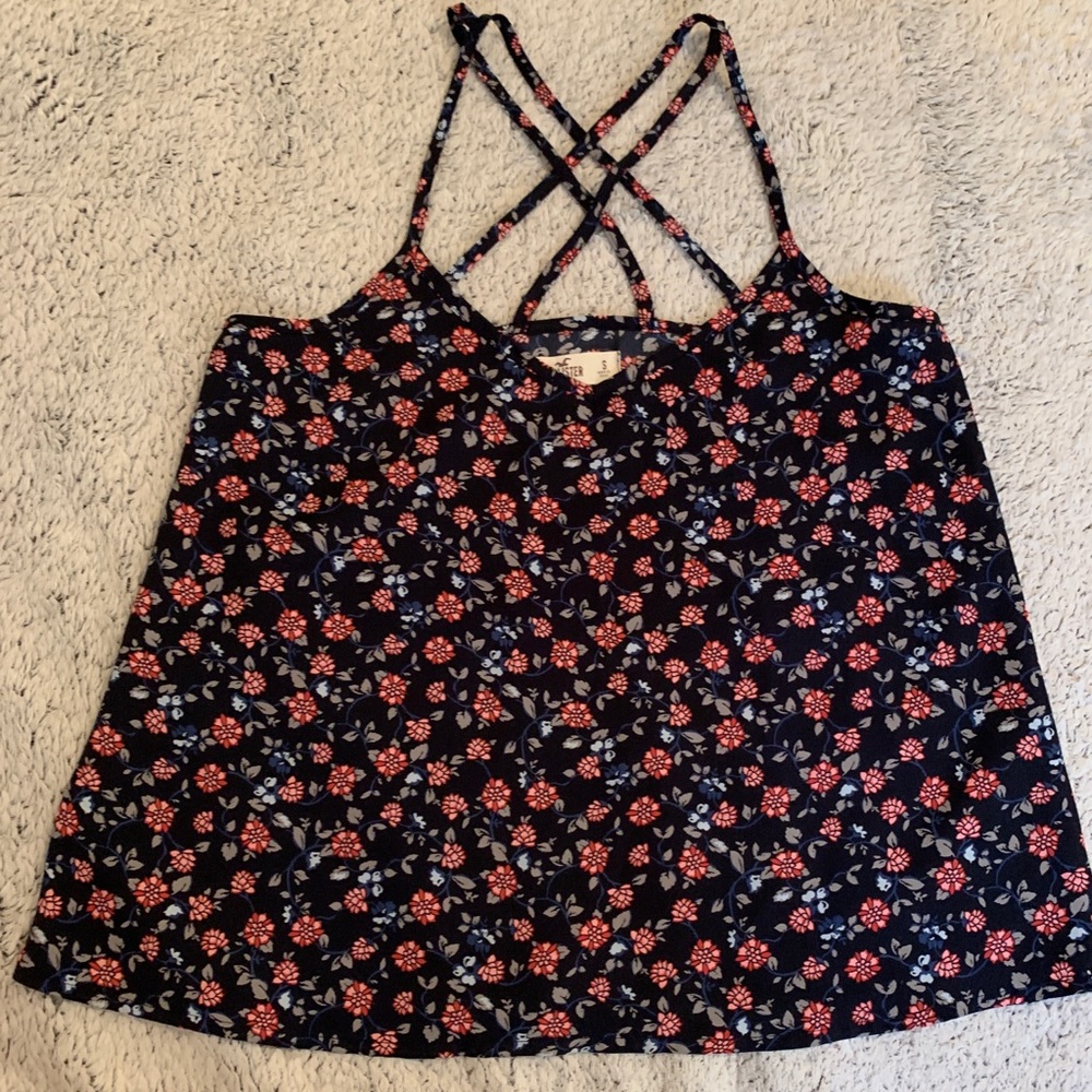 Small Hollister Floral Tank Top